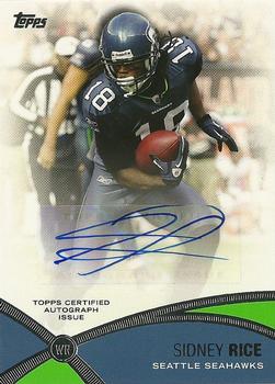 2012 Topps - Prolific Playmakers Autographs #PPA-SR Sidney Rice Front