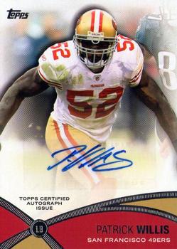 2012 Topps - Prolific Playmakers Autographs #PPA-PW Patrick Willis Front