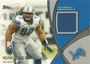 2012 Topps - Prolific Playmakers Relics #PPR-NS Ndamukong Suh Front