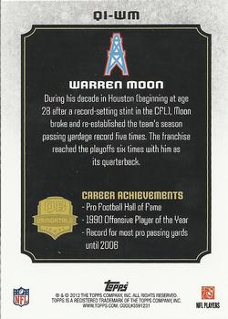2012 Topps - QB Immortals #QI-WM Warren Moon Back