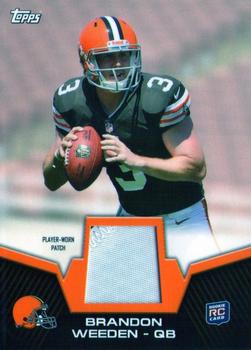 2012 Topps - Rookie Patch #RP-BW Brandon Weeden Front