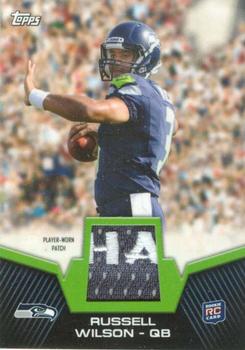 2012 Topps - Rookie Patch #RP-RW Russell Wilson Front