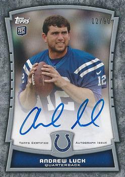 2012 Topps - Rookie Premiere Autographs #RPA-AL Andrew Luck Front