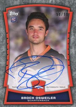 2012 Topps - Rookie Premiere Autographs #RPA-BO Brock Osweiler Front