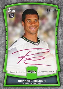 2012 Topps - Rookie Premiere Autographs Red Ink #RPA-RW Russell Wilson Front