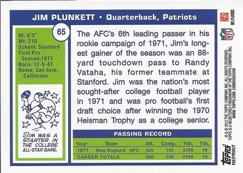 2012 Topps - Rookie Reprint #65 Jim Plunkett Back