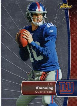 2012 Finest #100 Eli Manning Front