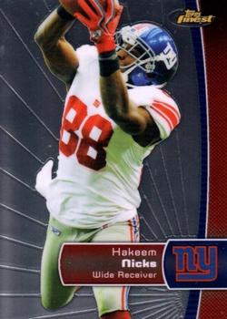 2012 Finest #89 Hakeem Nicks Front