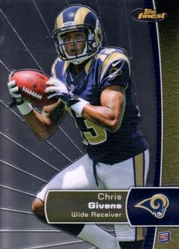 2012 Finest #128 Chris Givens Front