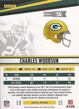 2012 Panini Rookies & Stars #56 Charles Woodson Back