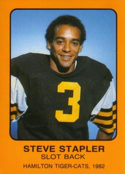 1982 Hamilton Tiger-Cats Safety #NNO Steve Stapler Front