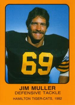 1982 Hamilton Tiger-Cats Safety #NNO Jim Muller Front