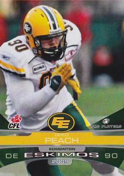 2009 Extreme Sports CFL #58 Greg Peach Front
