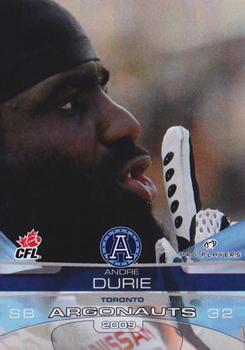 2009 Extreme Sports CFL #123 Andre Durie Front