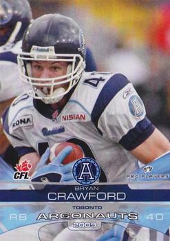 2009 Extreme Sports CFL #125 Bryan Crawford Front