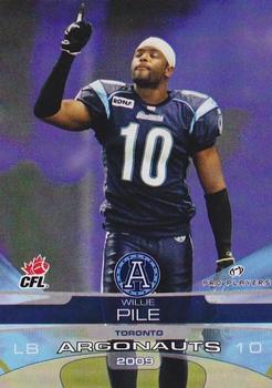 2009 Extreme Sports CFL #134 Willie Pile Front