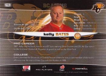 2008 Extreme Sports CFL #15 Kelly Bates Back