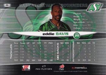 2008 Extreme Sports CFL #66 Eddie Davis Back
