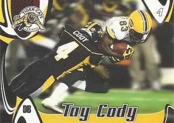 2007 Extreme Sports CFL #33 Tay Cody Front