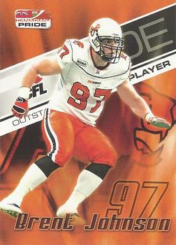 2007 Extreme Sports CFL #86 Brent Johnson Front