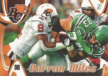 2007 Extreme Sports CFL #90 Barron Miles Front