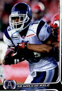 2010 Extreme Sports CFL #36 Willie Pile Front