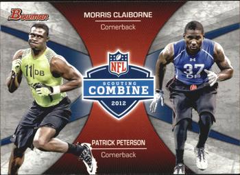 2012 Bowman - Combine Competition #CC-CP Morris Claiborne / Patrick Peterson Front