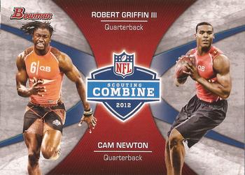 2012 Bowman - Combine Competition #CC-GN Robert Griffin III / Cam Newton Front