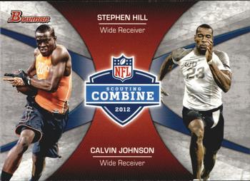 2012 Bowman - Combine Competition #CC-HJ Stephen Hill / Calvin Johnson Front
