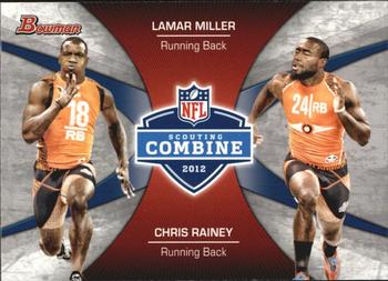 2012 Bowman - Combine Competition #CC-MR Lamar Miller / Chris Rainey Front