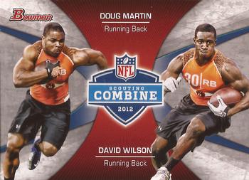 2012 Bowman - Combine Competition #CC-MW Doug Martin / David Wilson Front