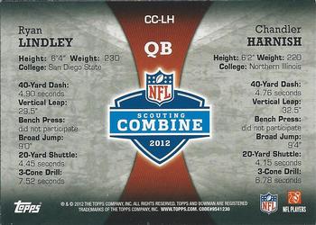 2012 Bowman - Combine Competition #CC-LH Ryan Lindley / Chandler Harnish Back