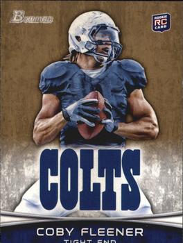 2012 Bowman - Gold #113 Coby Fleener Front