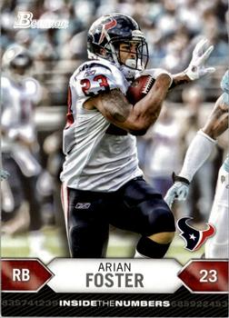 2012 Bowman - Inside the Numbers #ITN-AF Arian Foster Front