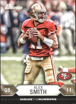 2012 Bowman - Inside the Numbers #ITN-AS Alex Smith  Front