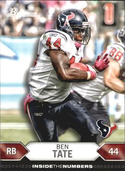 2012 Bowman - Inside the Numbers #ITN-BT Ben Tate Front