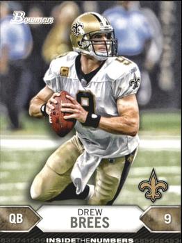 2012 Bowman - Inside the Numbers #ITN-DB Drew Brees Front