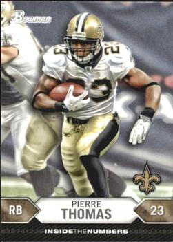 2012 Bowman - Inside the Numbers #ITN-PT Pierre Thomas Front