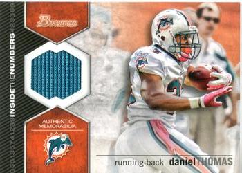 2012 Bowman - Inside the Numbers Relics #ITNR-DT Daniel Thomas Front