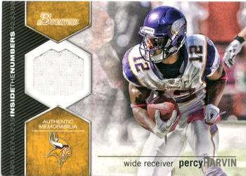 2012 Bowman - Inside the Numbers Relics #ITNR-PH Percy Harvin Front