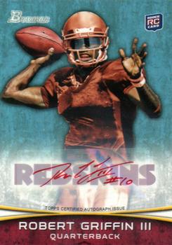2012 Bowman - Rookie Autographs Red Ink #200 Robert Griffin III Front