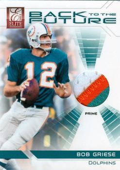 2012 Panini Elite - Back to the Future Jerseys Prime #5 Bob Griese Front