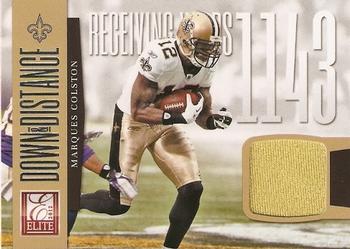2012 Panini Elite - Down and Distance Jerseys #24 Marques Colston Front