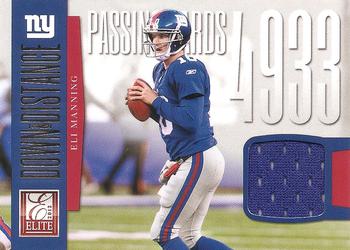 2012 Panini Elite - Down and Distance Jerseys #35 Eli Manning Front