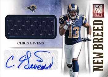 2012 Panini Elite - New Breed Jerseys Autographs #34 Chris Givens Front