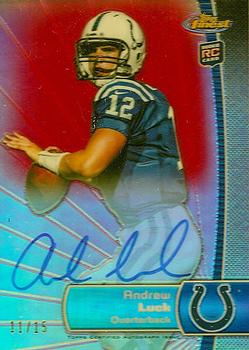 2012 Finest - Rookie Autograph Red Refractors #110 Andrew Luck Front