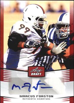 2012 Leaf Draft - Autographs Red #MF1 Marcus Forston Front