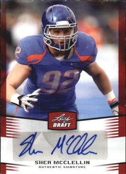 2012 Leaf Draft - Autographs Red #SM1 Shea McClellin Front