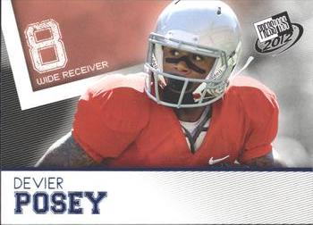 2012 Press Pass - Blue #40 DeVier Posey Front