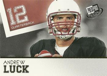 2012 Press Pass - Gold #30 Andrew Luck Front